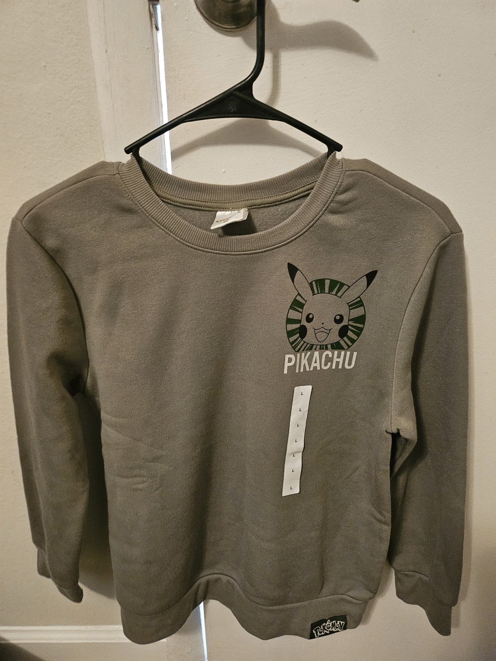 Kids Pikachu Crewneck Sweatshirt - Green